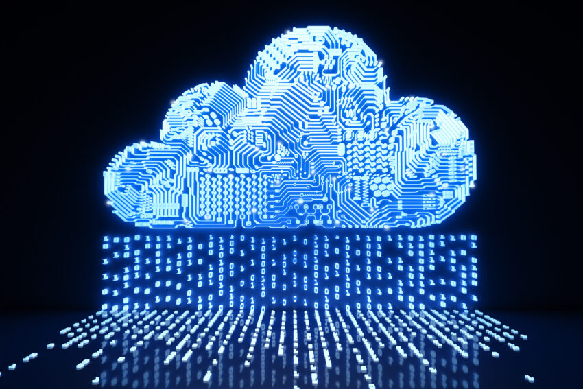 3d,Rendering,Circuit,Cloud,For,Cloud,Computing,Technology
