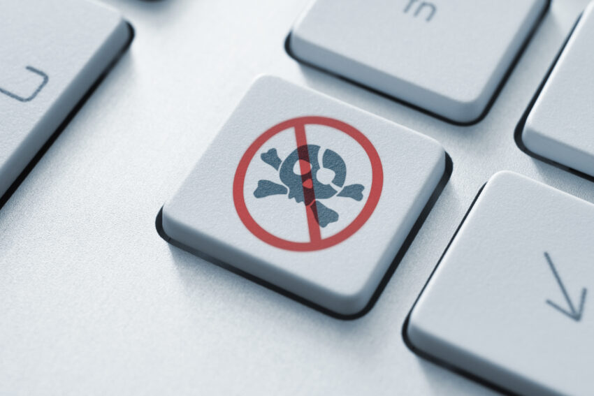 Anti,Piracy,Key,On,The,Keyboard.,Toned,Image.