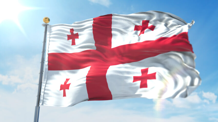 3d,Illustration,Of,The,Waving,Flag,On,A,Pole,Of