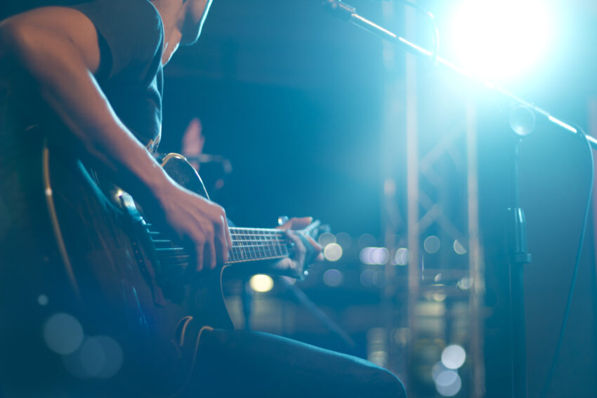 Guitarist,On,Stage,For,Background,,Soft,And,Blur,Concept