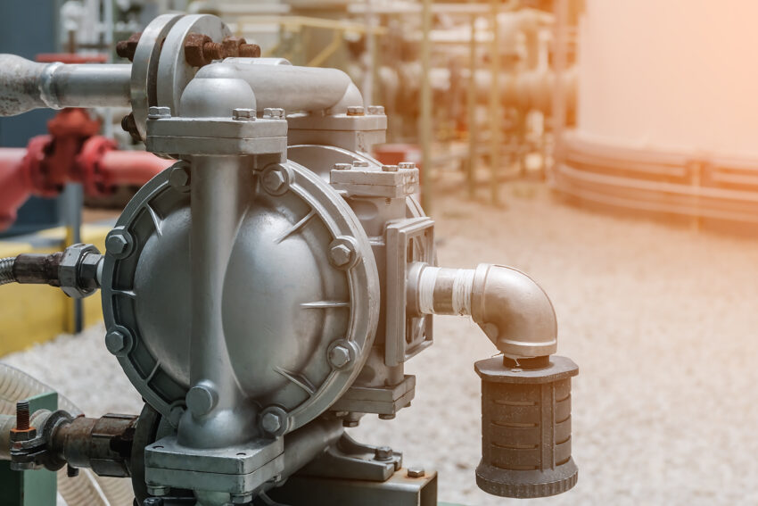 Diaphragm,Pump,In,Petrochemical,Plant,,Diaphragm,Pump,In,Oil,Refinery