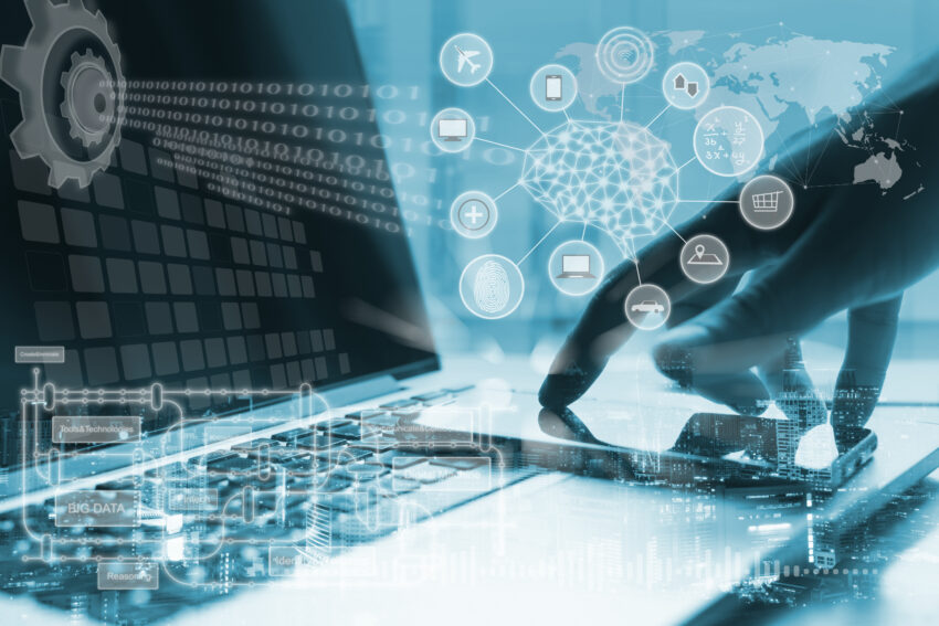 Artificial,Intelligence,Ai,,Internet,Of,Things,Iot,Concept.,Business,Man