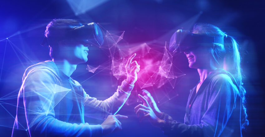 Future,Digital,Technology,Cyber,Virtual,Game,Entertainment,Metaverse,,Teenager,Having