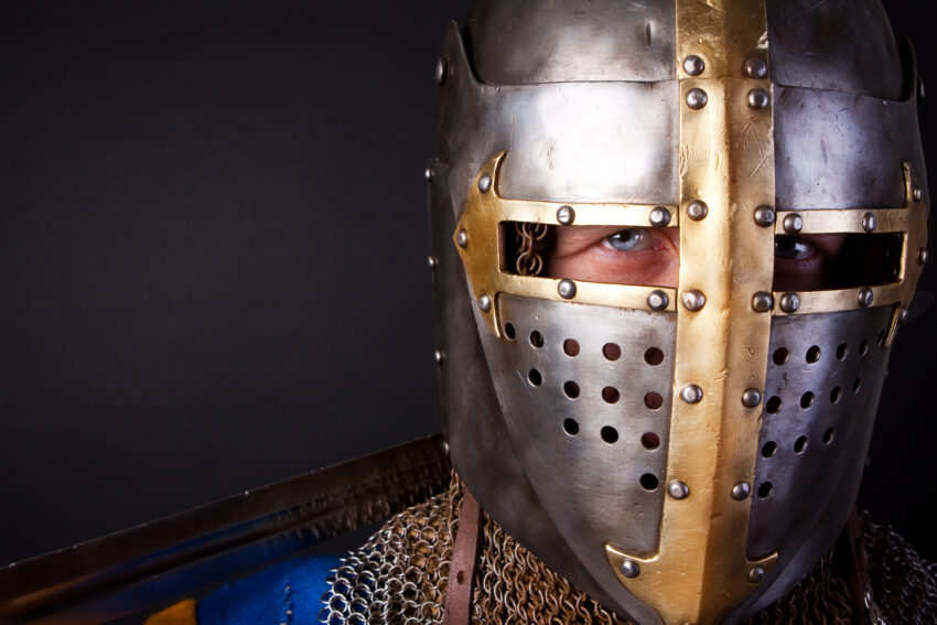Picture,Of,Noble,Knight,Wearing,Helmet