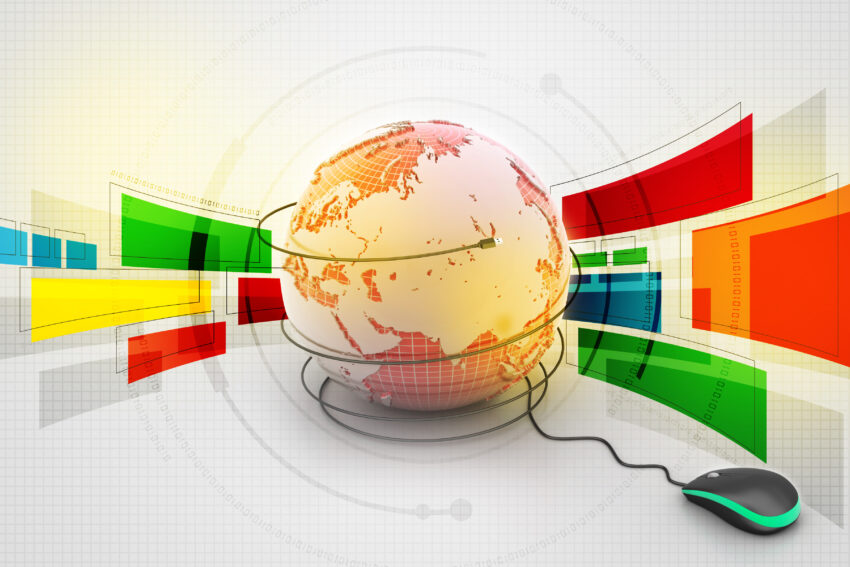 Internet,3d,Concept,-,Computer,Mouse,With,Globe