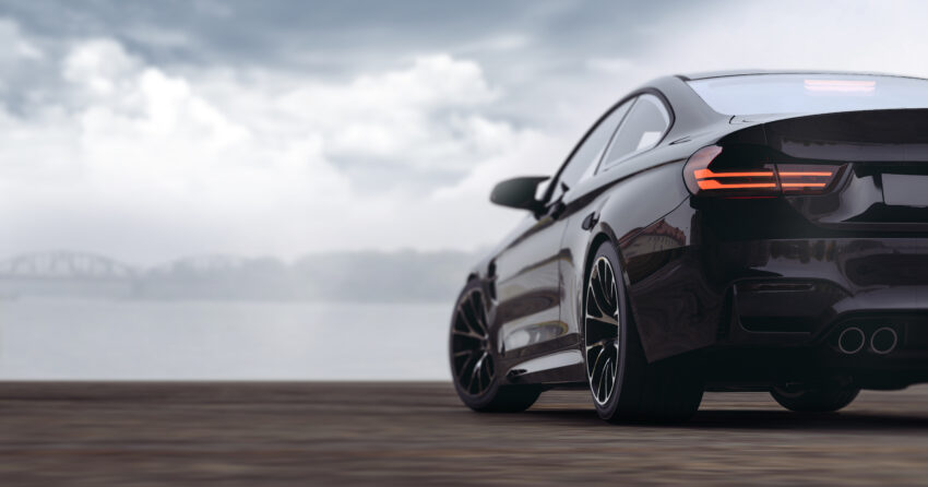 Generic,Black,Sports,Car,,Rear,View,(with,Grunge,Overlay),,Tail
