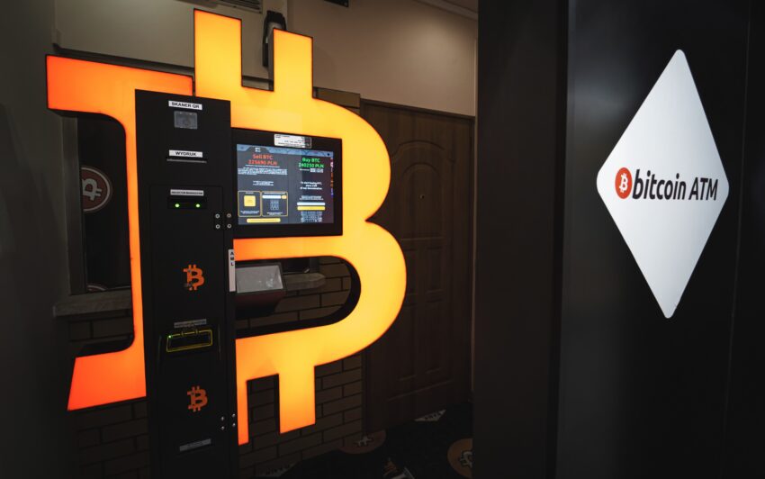 Bitcoin,Atm,In,A,Mall,Allows,To,Buy,And,Sell