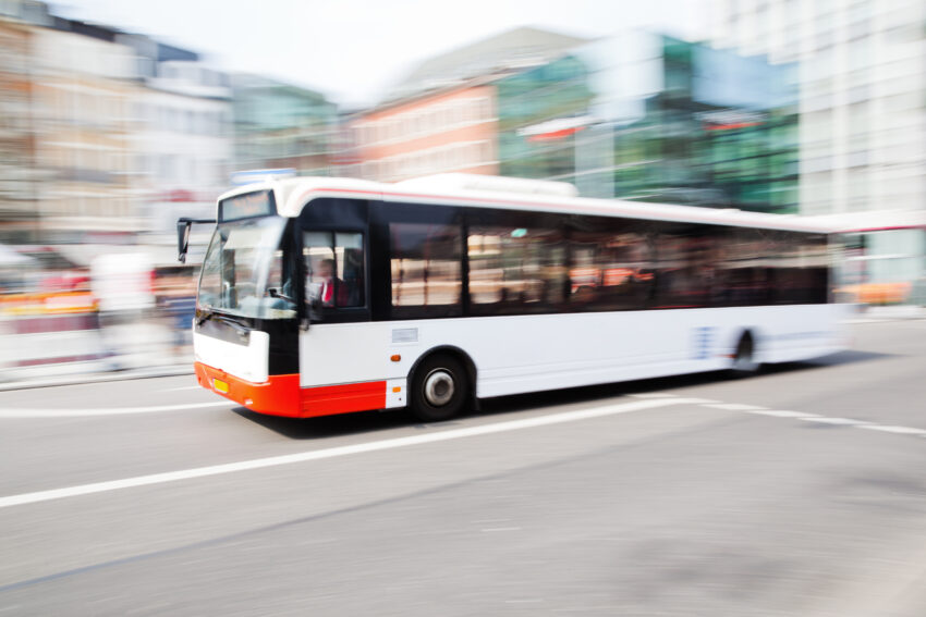 Driving,Bus,In,City,Traffic,In,Motion,Blur
