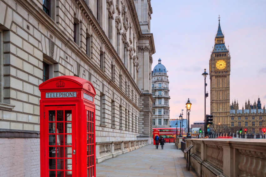 London,Skyline,With,Big,Ben,And,Houses,Of,Parliament,At