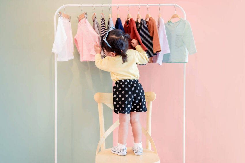 Soft,Focus,Of,A,Two,Years,Old,Child,Choosing,Her
