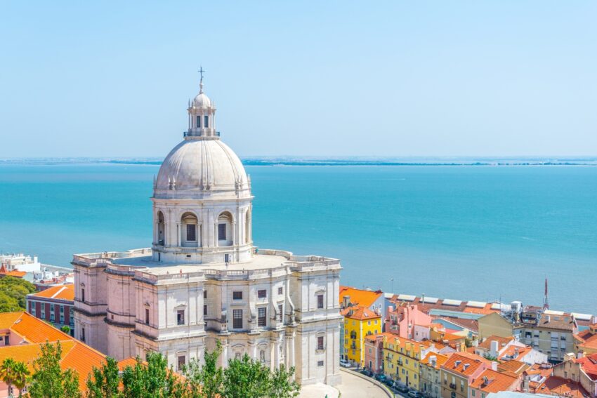 Aerial,View,Of,The,National,Pantheon,In,Lisbon,,Portugal