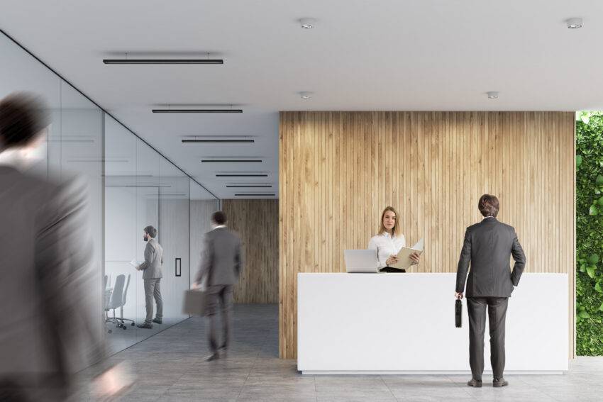 The reception area is the first point of contact for visitors entering a business or office space, making it a crucial element in creating a positive and lasting impression.