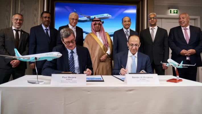 Airbus has secured a significant order for 90 aircraft from flynas at the Farnborough International Airshow, comprising 75 A320neo and 15 A330-900 planes.